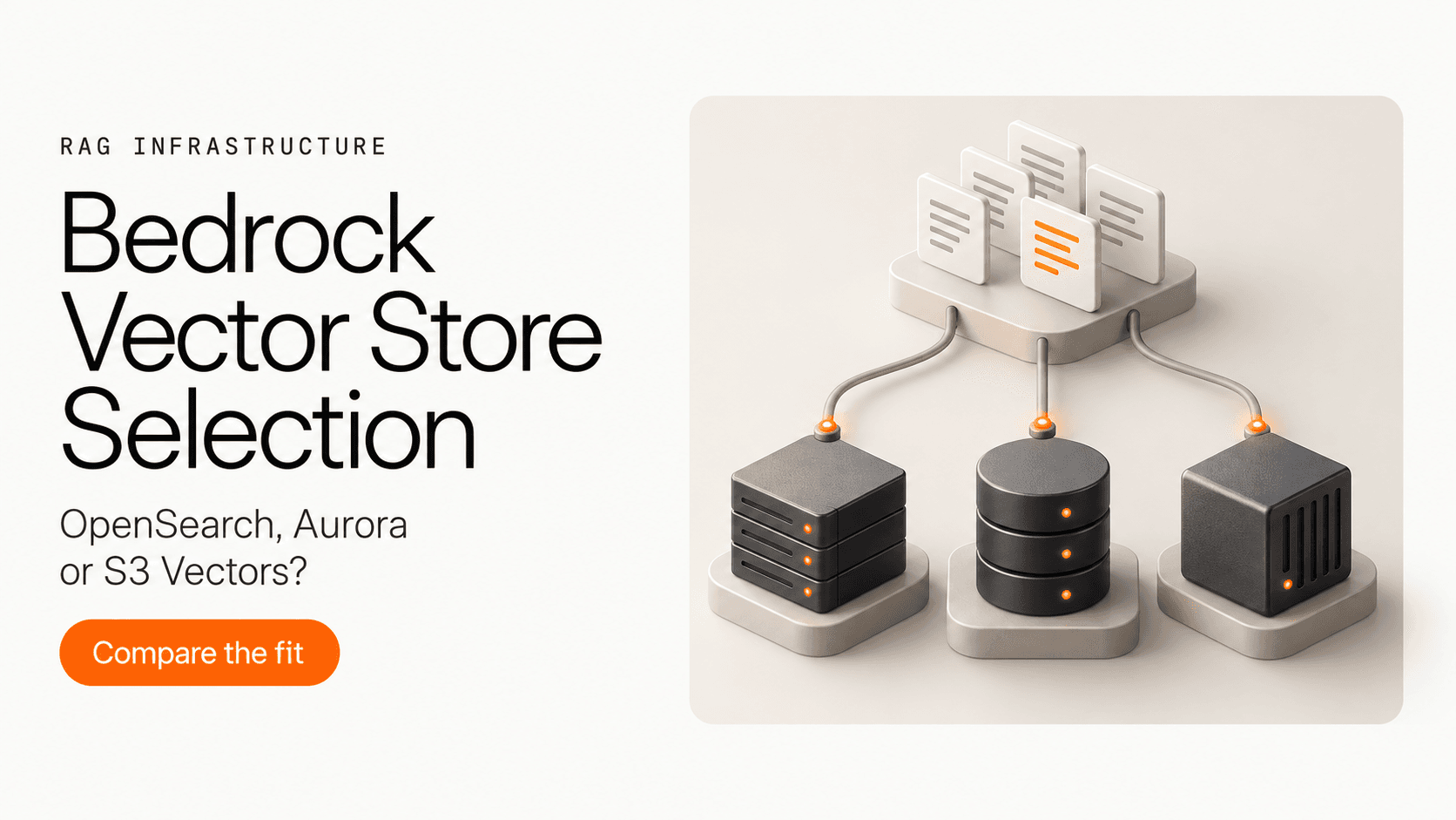 Bedrock Vector Store Selection: How to Choose OpenSearch, Aurora pgvector, or S3 Vectors